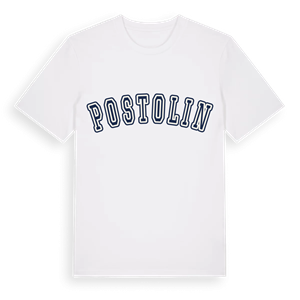 Postolin college t-shirt – ekologisk bomull t-shirt från Pinshirt