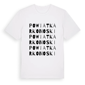 powiat karkonoski ordlek t-shirt – ekologisk bomull t-shirt från Pinshirt