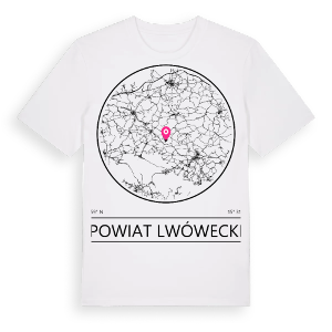 powiat lwówecki t-shirt – ekologisk bomull t-shirt från Pinshirt