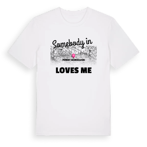 Någon i powiat zgorzelecki älskar mig t-shirt – ekologisk bomull t-shirt från Pinshirt