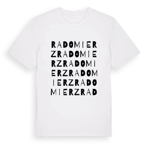 Radomierz ordlek t-shirt – ekologisk bomull t-shirt från Pinshirt