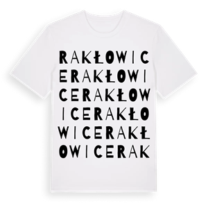 Rakłowice ordlek t-shirt – ekologisk bomull t-shirt från Pinshirt