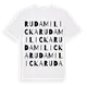 Ruda Milicka ordlek t-shirt