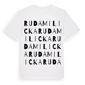 Ruda Milicka ordlek t-shirt – ekologisk bomull t-shirt från Pinshirt