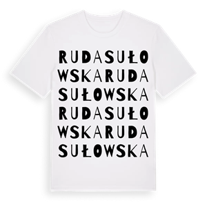 Ruda Sułowska ordlek t-shirt – ekologisk bomull t-shirt från Pinshirt