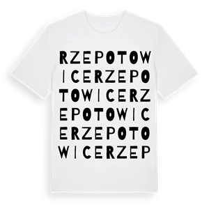 Rzepotowice ordlek t-shirt – ekologisk bomull t-shirt från Pinshirt