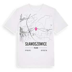 Sławoszowice karta t-shirt – ekologisk bomull t-shirt från Pinshirt
