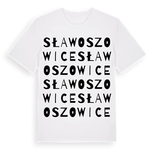 Sławoszowice ordlek t-shirt – ekologisk bomull t-shirt från Pinshirt