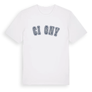 Ścięgny college t-shirt – ekologisk bomull t-shirt från Pinshirt