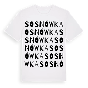 Sosnówka ordlek t-shirt – ekologisk bomull t-shirt från Pinshirt