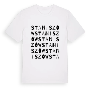 Staniszów ordlek t-shirt – ekologisk bomull t-shirt från Pinshirt