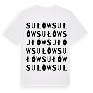 Sułów ordlek t-shirt – ekologisk bomull t-shirt från Pinshirt
