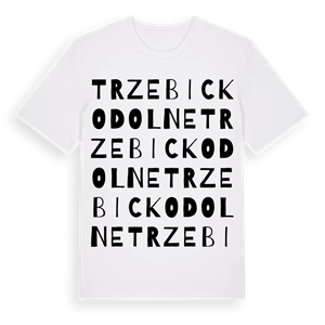Trzebicko Dolne ordlek t-shirt – ekologisk bomull t-shirt från Pinshirt