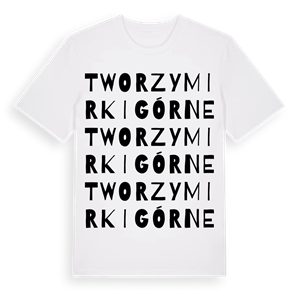 Tworzymirki Górne ordlek t-shirt – ekologisk bomull t-shirt från Pinshirt