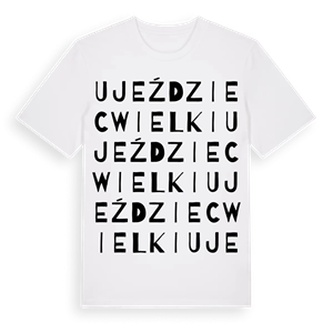 Ujeździec Wielki ordlek t-shirt – ekologisk bomull t-shirt från Pinshirt