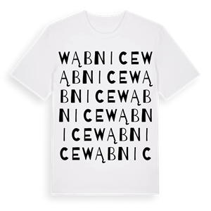 Wąbnice ordlek t-shirt – ekologisk bomull t-shirt från Pinshirt