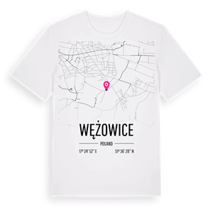 Wężowice karta t-shirt – ekologisk bomull t-shirt från Pinshirt