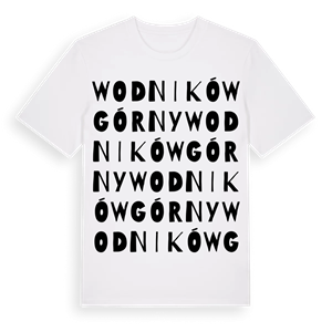 Wodników Górny ordlek t-shirt – ekologisk bomull t-shirt från Pinshirt