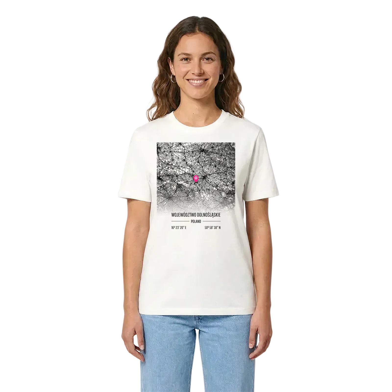 województwo dolnośląskie karta t-shirt – White, i miljö