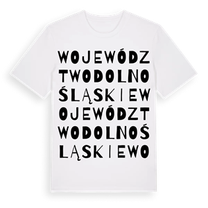 województwo dolnośląskie ordlek t-shirt – ekologisk bomull t-shirt från Pinshirt