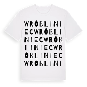 Wróbliniec ordlek t-shirt – ekologisk bomull t-shirt från Pinshirt