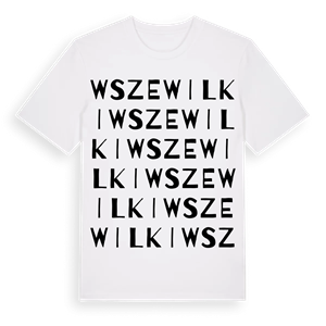 Wszewilki ordlek t-shirt – ekologisk bomull t-shirt från Pinshirt
