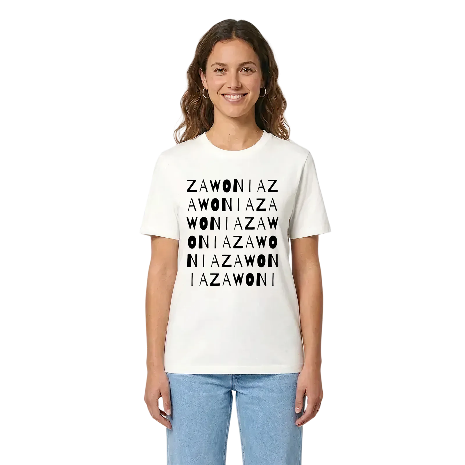 Zawonia ordlek t-shirt – White, i miljö