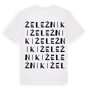Żeleźniki ordlek t-shirt – ekologisk bomull t-shirt från Pinshirt