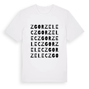 Zgorzelec ordlek t-shirt – ekologisk bomull t-shirt från Pinshirt