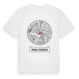 powiat toruński t-shirt – ekologisk bomull t-shirt från Pinshirt
