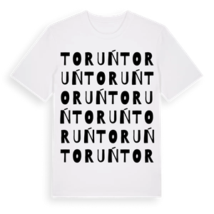 Toruń ordlek t-shirt – ekologisk bomull t-shirt från Pinshirt