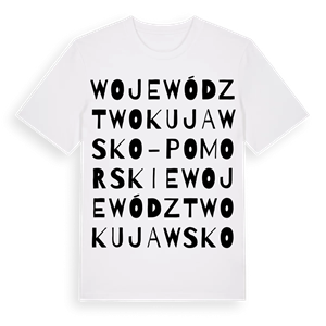 województwo kujawsko-pomorskie ordlek t-shirt – ekologisk bomull t-shirt från Pinshirt
