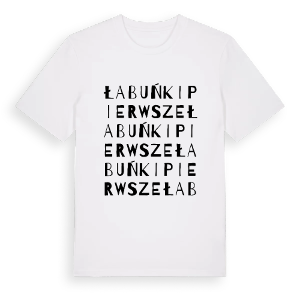 Łabuńki Pierwsze ordlek t-shirt – ekologisk bomull t-shirt från Pinshirt