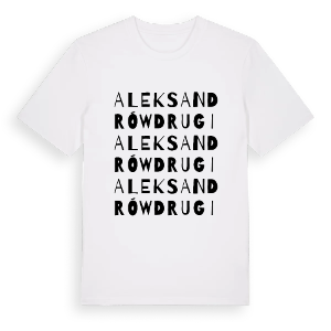 Aleksandrów Drugi ordlek t-shirt – ekologisk bomull t-shirt från Pinshirt