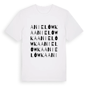 Anielówka ordlek t-shirt – ekologisk bomull t-shirt från Pinshirt
