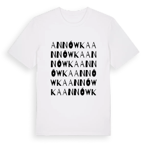 Annówka ordlek t-shirt – ekologisk bomull t-shirt från Pinshirt