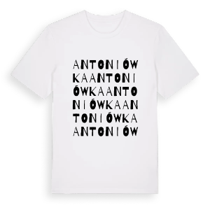Antoniówka ordlek t-shirt – ekologisk bomull t-shirt från Pinshirt