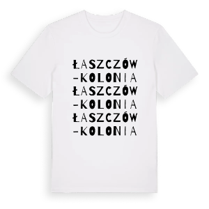 Łaszczów-Kolonia ordlek t-shirt – ekologisk bomull t-shirt från Pinshirt