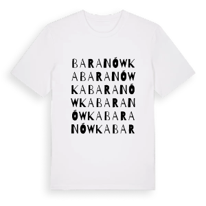 Baranówka ordlek t-shirt – ekologisk bomull t-shirt från Pinshirt