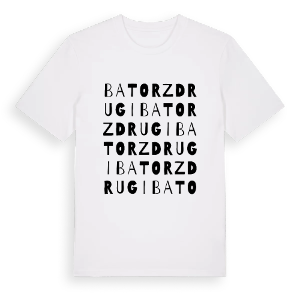 Batorz Drugi ordlek t-shirt – ekologisk bomull t-shirt från Pinshirt