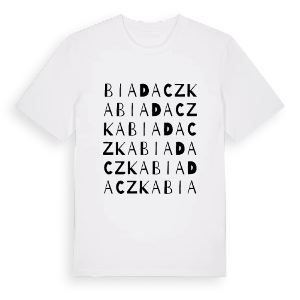 Biadaczka ordlek t-shirt – ekologisk bomull t-shirt från Pinshirt
