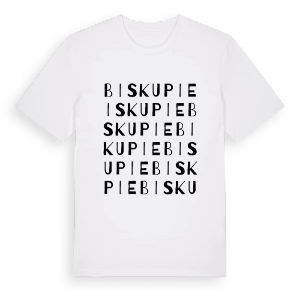 Biskupie ordlek t-shirt – ekologisk bomull t-shirt från Pinshirt