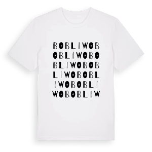 Bobliwo ordlek t-shirt – ekologisk bomull t-shirt från Pinshirt