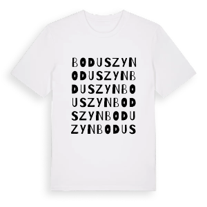 Boduszyn ordlek t-shirt – ekologisk bomull t-shirt från Pinshirt
