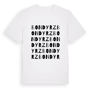 Bondyrz ordlek t-shirt – ekologisk bomull t-shirt från Pinshirt