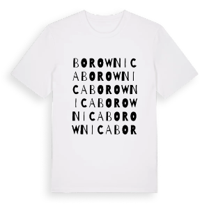 Borownica ordlek t-shirt – ekologisk bomull t-shirt från Pinshirt