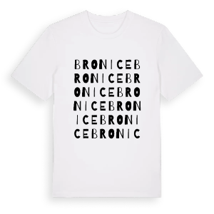 Bronice ordlek t-shirt – ekologisk bomull t-shirt från Pinshirt