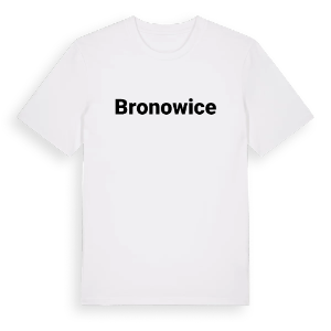 Bronowice fetstil t-shirt – ekologisk bomull t-shirt från Pinshirt