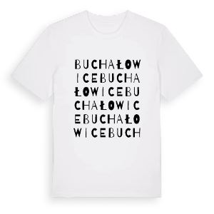 Buchałowice ordlek t-shirt – ekologisk bomull t-shirt från Pinshirt