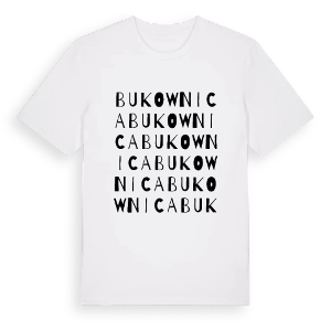 Bukownica ordlek t-shirt – ekologisk bomull t-shirt från Pinshirt